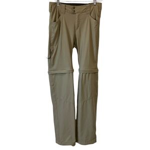 Columbia Convertible Pants Zip Off Shorts Travel Hiking Comfy Gorpcore Khaki S 8
